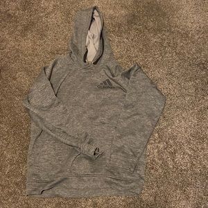 Large adidas charcoal grey hoodie !!